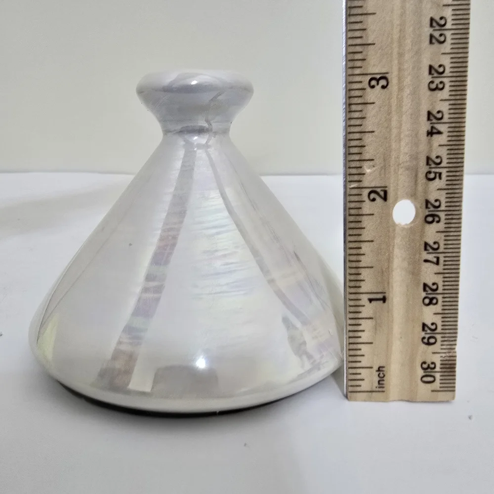 GANZ‎ Mini Diffuser Vase Decor Accent Porcelin Tangine Irredescent White